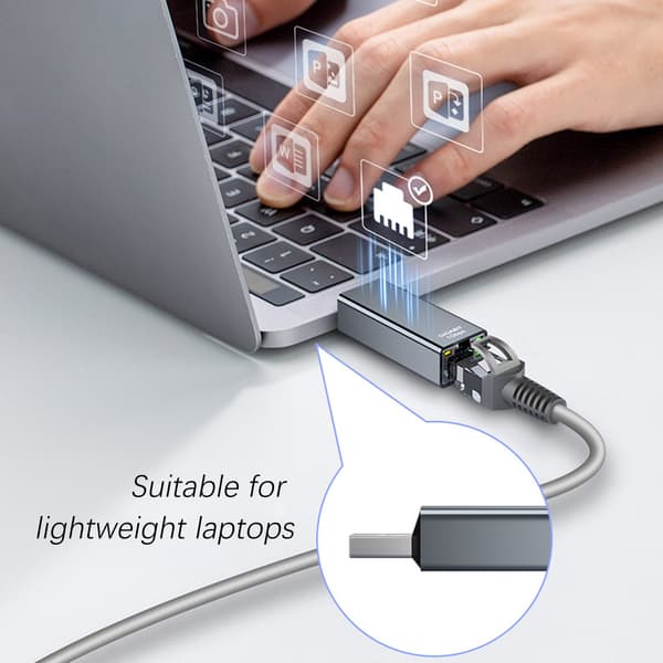 USB 3.0 Gigabit Ethernet-kabel til RJ45 netværkskonverter