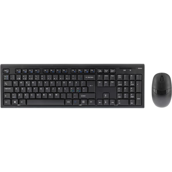 Wireless keyboard mouse Nordic USB nanoreceiver 10m range