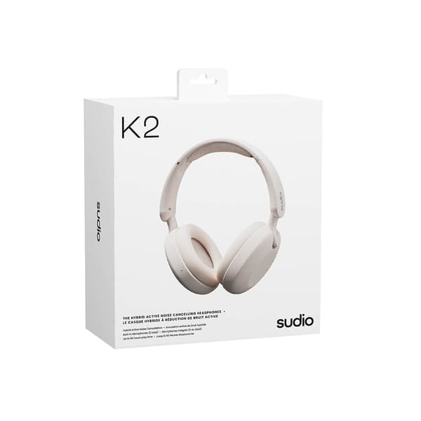 Høretelefoner K2 Trådløs ANC Over-Ear Hvid