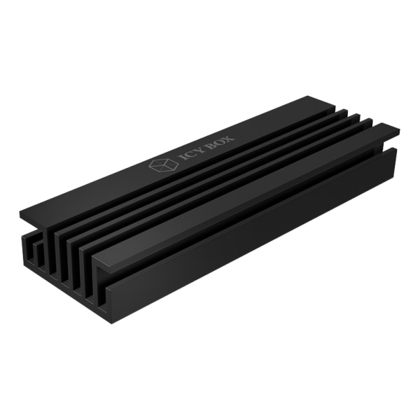 Heat sink set for M.2 2280 SSD, aluminium, 10 mm thick