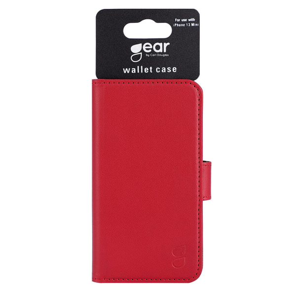 GEAR Mobilfodral 3 Kortfack Röd - iPhone 13 Mini
