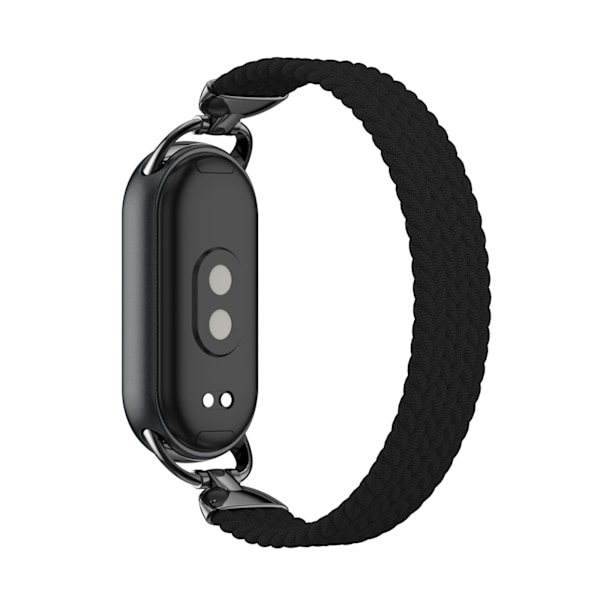 Stilfuldt flettet elastisk nylonarmbånd til Xiaomi 9 Sort