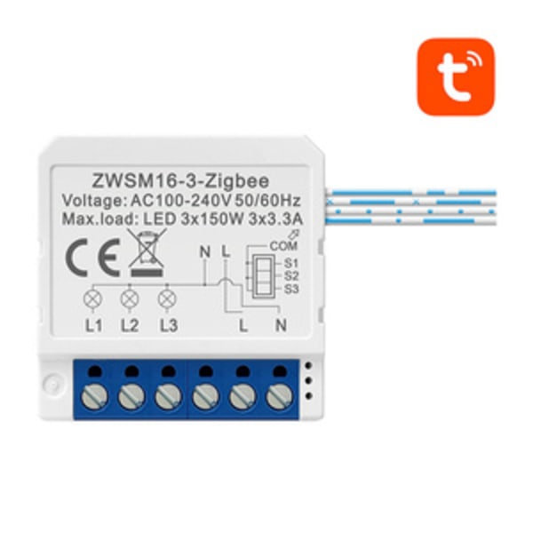 Älykytkinmoduuli ZigBee Avatto ZWSM16-W3 TUYA