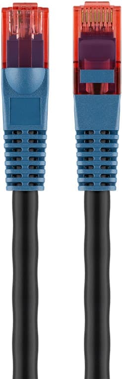 CAT 6 udendørs netværkskabel, U/UTP, sort