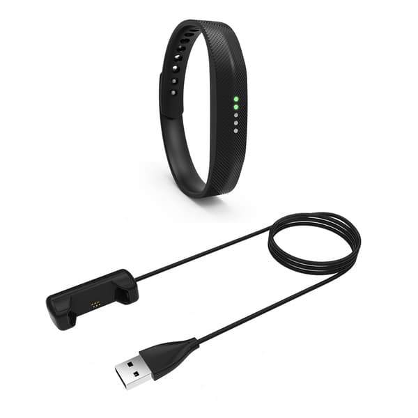 Laddningskabel för Fitbit Flex 2 - 1 meter, svart