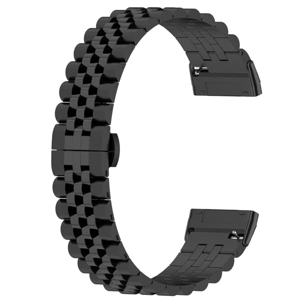 Kellon ranneke ruostumatonta terästä Black Fitbit Versa 3 / 4 / 5 Black