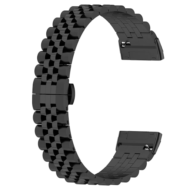 Klockarmband i Rostfritt Stål Fitbit Versa 3 / 4 / 5 Svart