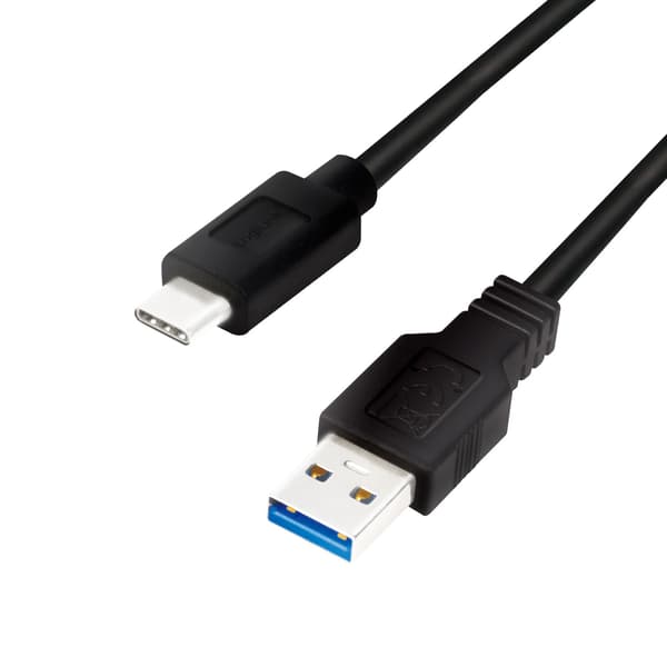 USB-A till USB-C Kabel 15W 1,5m Svart