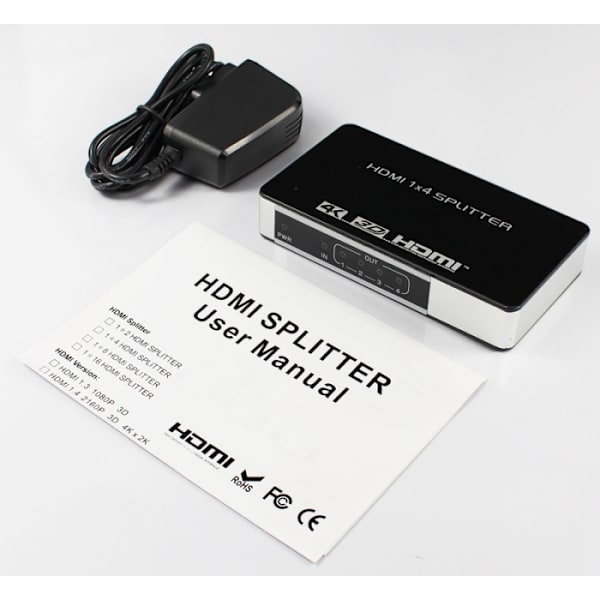 HDMI Splitter 1 til 4 4K @ 30Hz