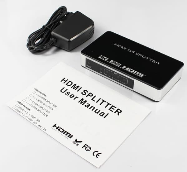 HDMI Splitter 1x4 / 4K @ 30Hz / 3D