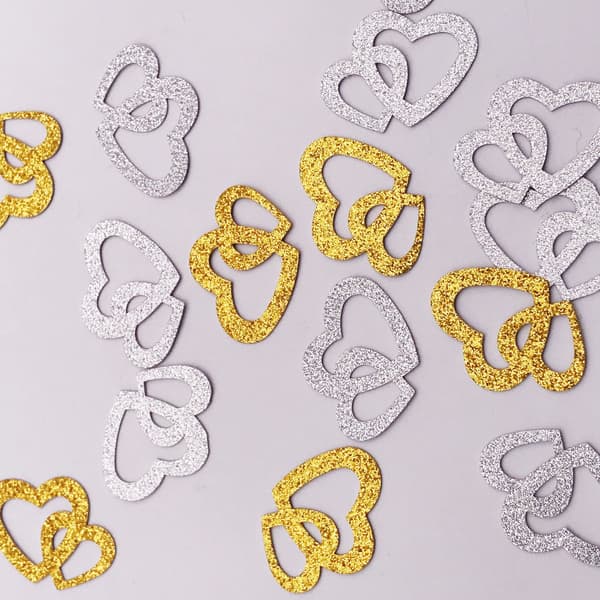 50 stk. elegant bryllups- og festpynt Silver Silver