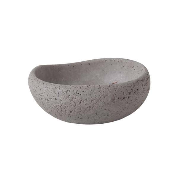 Krybdyr Foder Skål - Naturlig Cement Krybdyr Madskål til Terrarium Grey Grey