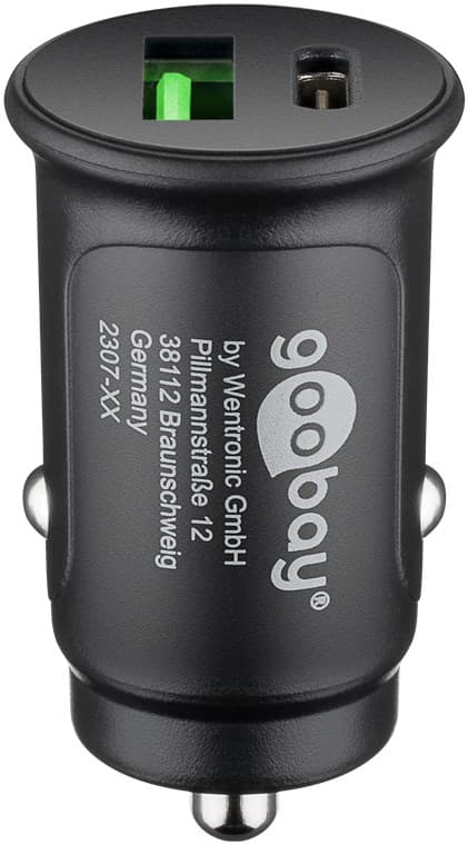 27 W Power Delivery Dubbel USB-billadare USB-C PD