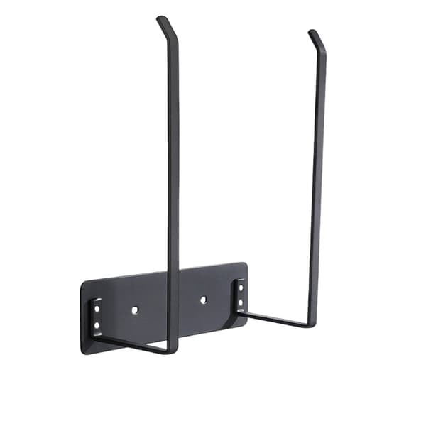 Vægmonteret krus lågholder - rustfrit stål organizer Black Black