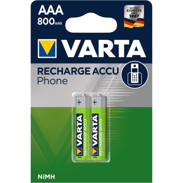 Varta AAA (Micro)/HR03 (58398) laddningsbart batteri - 800 mAh,