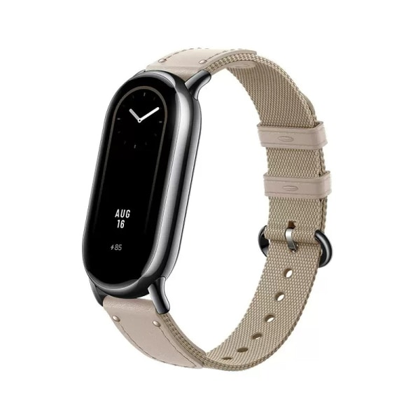 Vävt armbandsarmband för Xiaomi Mi Band 7 Vit