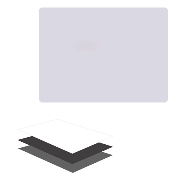 Magnetisk whiteboard skrivtavla för kylskåp A5 runt hörn Vit
