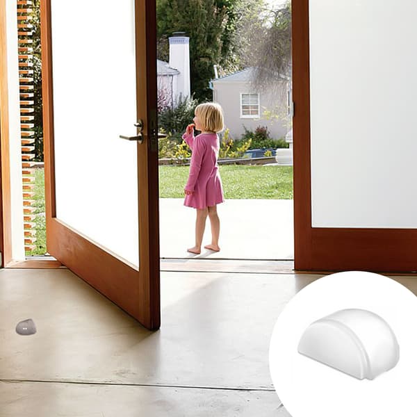 Rund självhäftande dörrstopp 4-pack Transparent Transparent