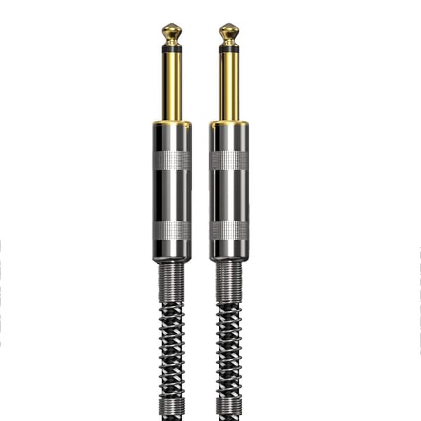 6.35mm Gitarrkabel - Lågt Brus Instrumentkabel för Bas, Akustiska och Elektriska Instrument 10 m 10 m