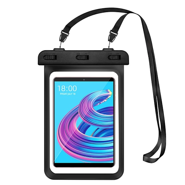 Vedenpitävä kotelo 7,9 tuuman tabletille Musta