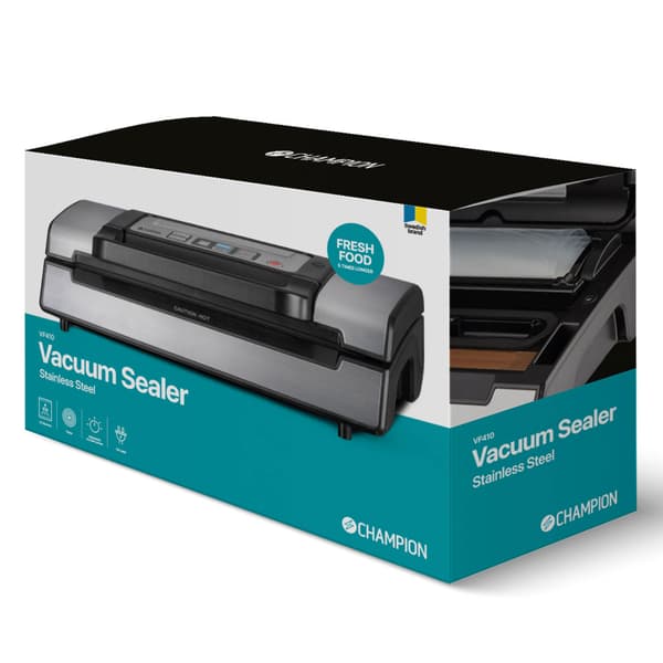 Vakuumpakker Pro 20L/min 130W VF410 Rustfri/Sort