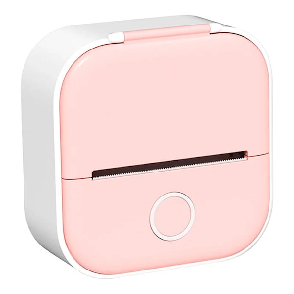 Phomemo T02 bærbar etiketprinter pink etui
