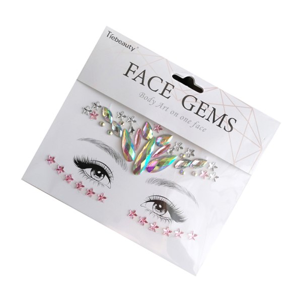 Face Jewels Makeup Stickers MultiColor MultiColor