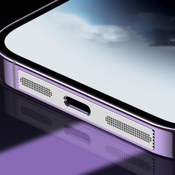 Støvnet til iPhone 12/13/14 højttaler Silver Silver
