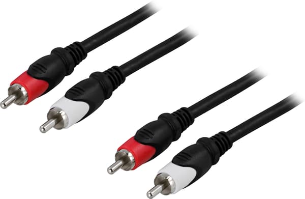 Audio cable, 2xRCA ma - ma, 15m