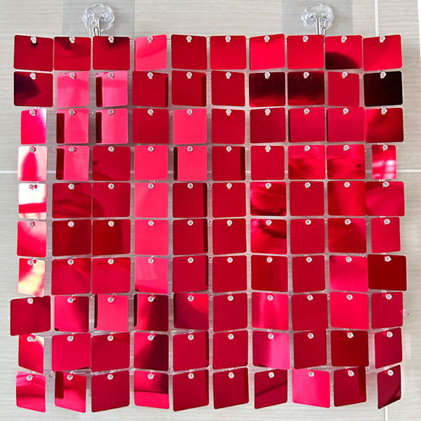 Sequin Kinetic Panel Rød