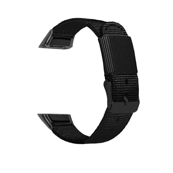 Nylon urrem til Honor Band 6 / Huawei Band 6 Sort