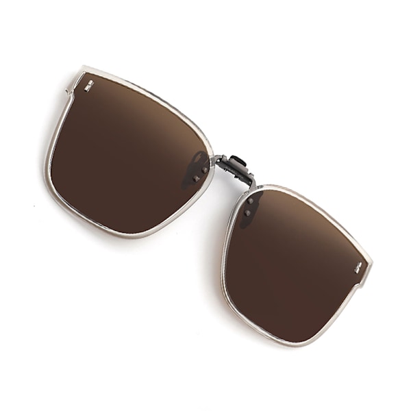 Brune Clip-on Solbriller med Etui