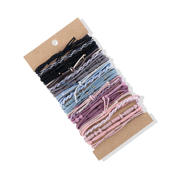 Boho-tyyppiset letitetyt hiuslenkit - 24 kpl Monivärinen 3