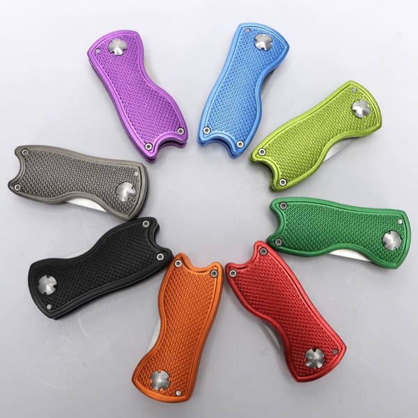 Foldbar Golf Divot Reparationsværktøj - Aluminium & Rustfrit Stål Golf Green Gaffel Blue Blue