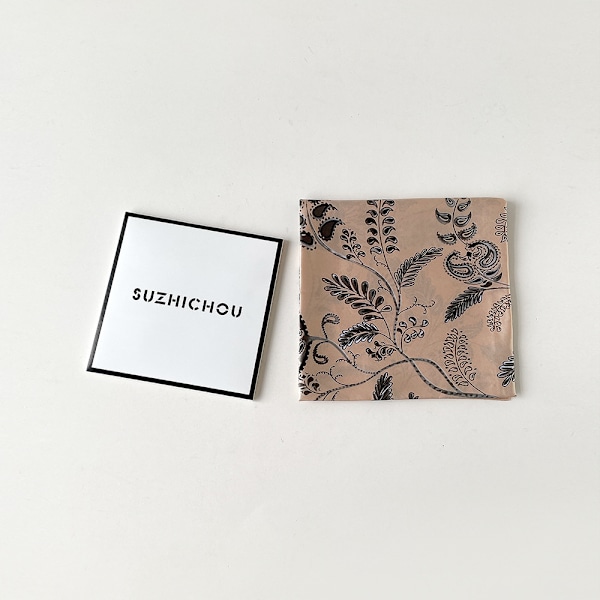 Elegant sidenscarf Aprikos