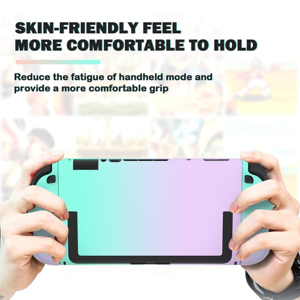 Gradient PC Beskyttelsesetui Kompatibelt med Nintendo Switch 2 Konsol - Blå/Navy Blå