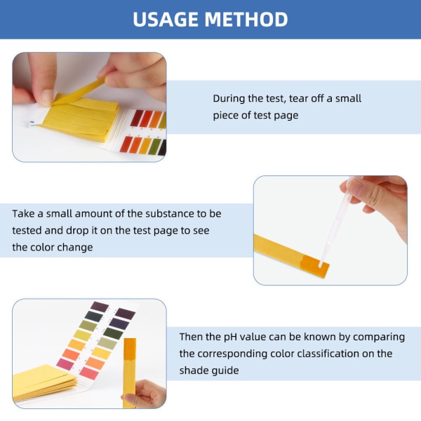 INF Lakmuspapir til pH-test (1-14) 80 teststrimler 1-pak MultiColor