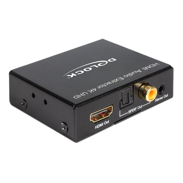 HDMI Stereo/5.1 audio extractor UltraHD S/PDIF 3.5mm black
