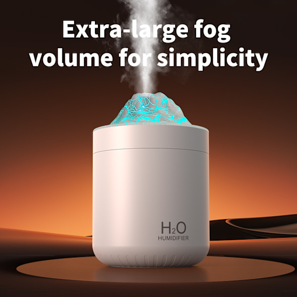 WT-11 Ilmankostutin: 500ml, Hiljainen, Värikäs Valo, USB Työpöytä Valkoinen