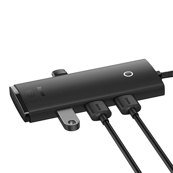 HUB-adapter 4-portars USB-C Baseus OS-Lite 25cm (svart)
