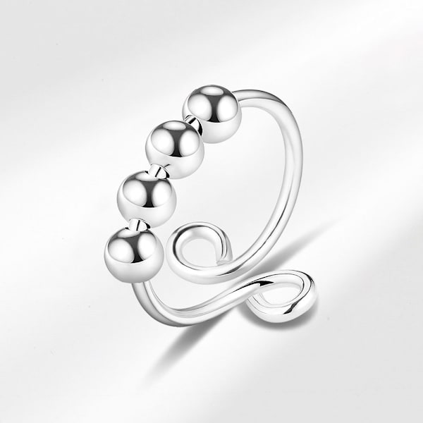 INF Justerbar Antistressring i Koppar, 3-pack Silver
