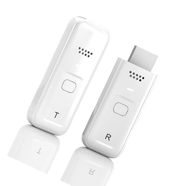 Trådløst HDMI Video Transmitter og Receiver Kit, 1080P Plug & Play White White