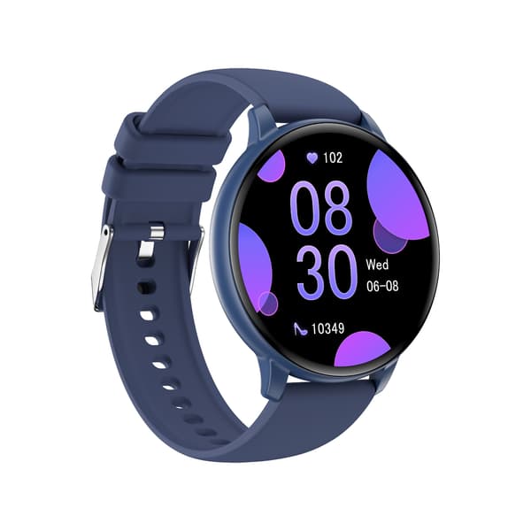 C66 Multifunktionell Smartwatch med Bluetooth-samtal & Hälsoövervakning, kompatibelt med Android och iOS Blue Blue