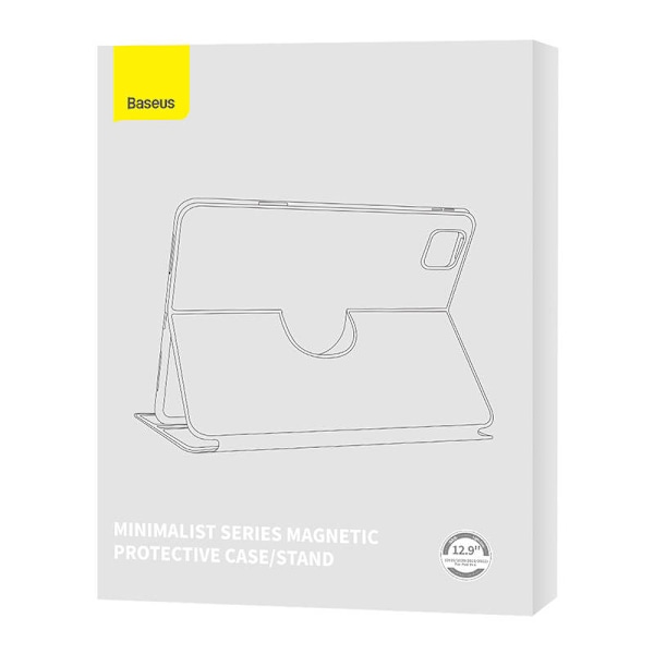 Baseus Minimalist Series IPad PRO 12.9 Magnetisk skyddsfodral (ljusgrå)