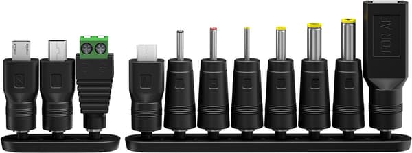 Universel strømforsyning 3 V–12 V, maks. 12 W