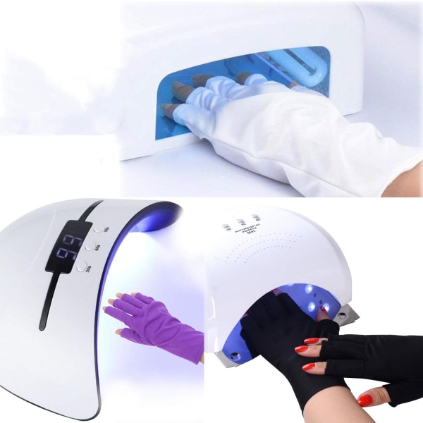INF UV beskyttelseshandsker til UV lys/UV lampe 1 par Sort
