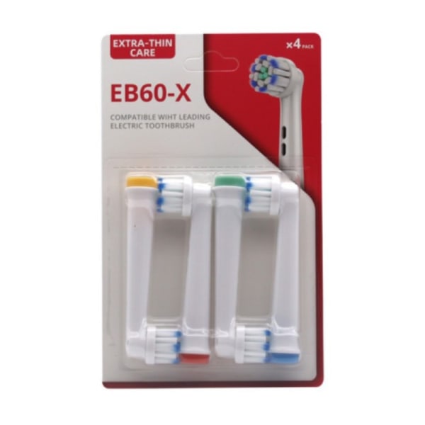 Udskiftningstandbørstehoveder til Oral B Braun 1000 EB60-X 4-pak
