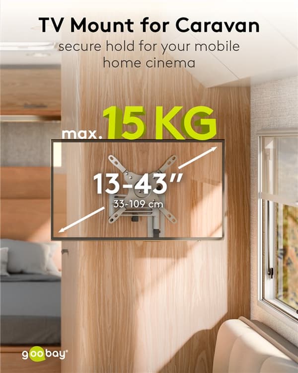 TV-vægbeslag Caravan FULLMOTION (M)