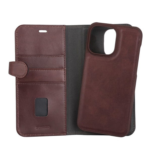 Mobilfodral 2-i-1 3 Kortfack Brun - iPhone 14 Pro Max