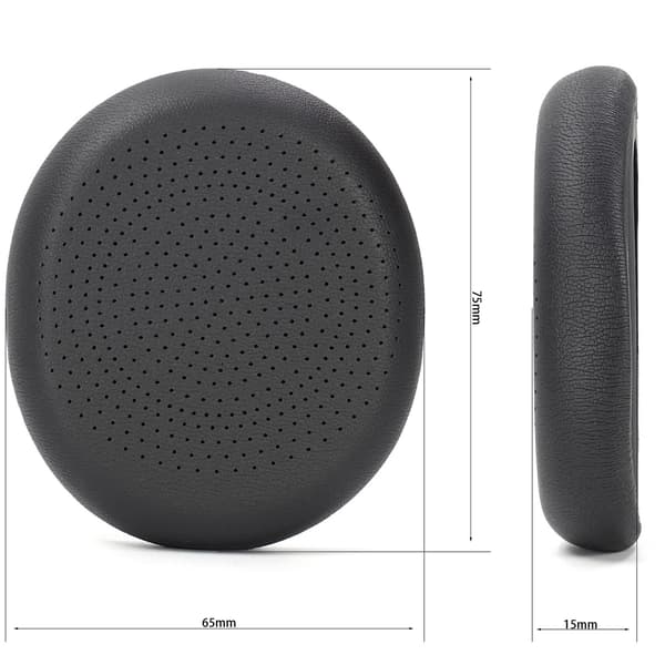 2 stk. sorte perforerede ørepuder hovedbåndspude kompatibel med Logitech H800 trådløse headset